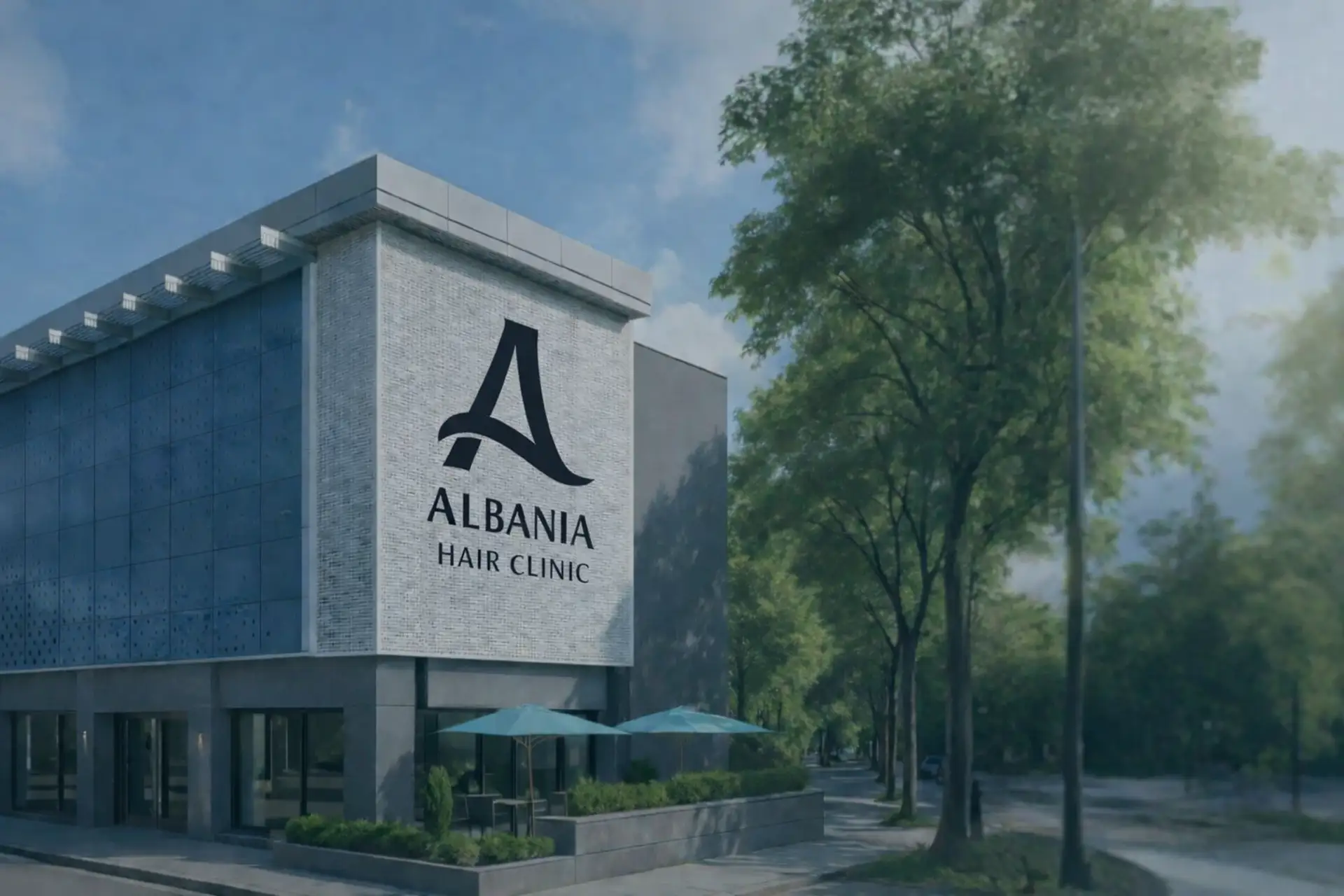 Edificio della clinica per capelli in Albania