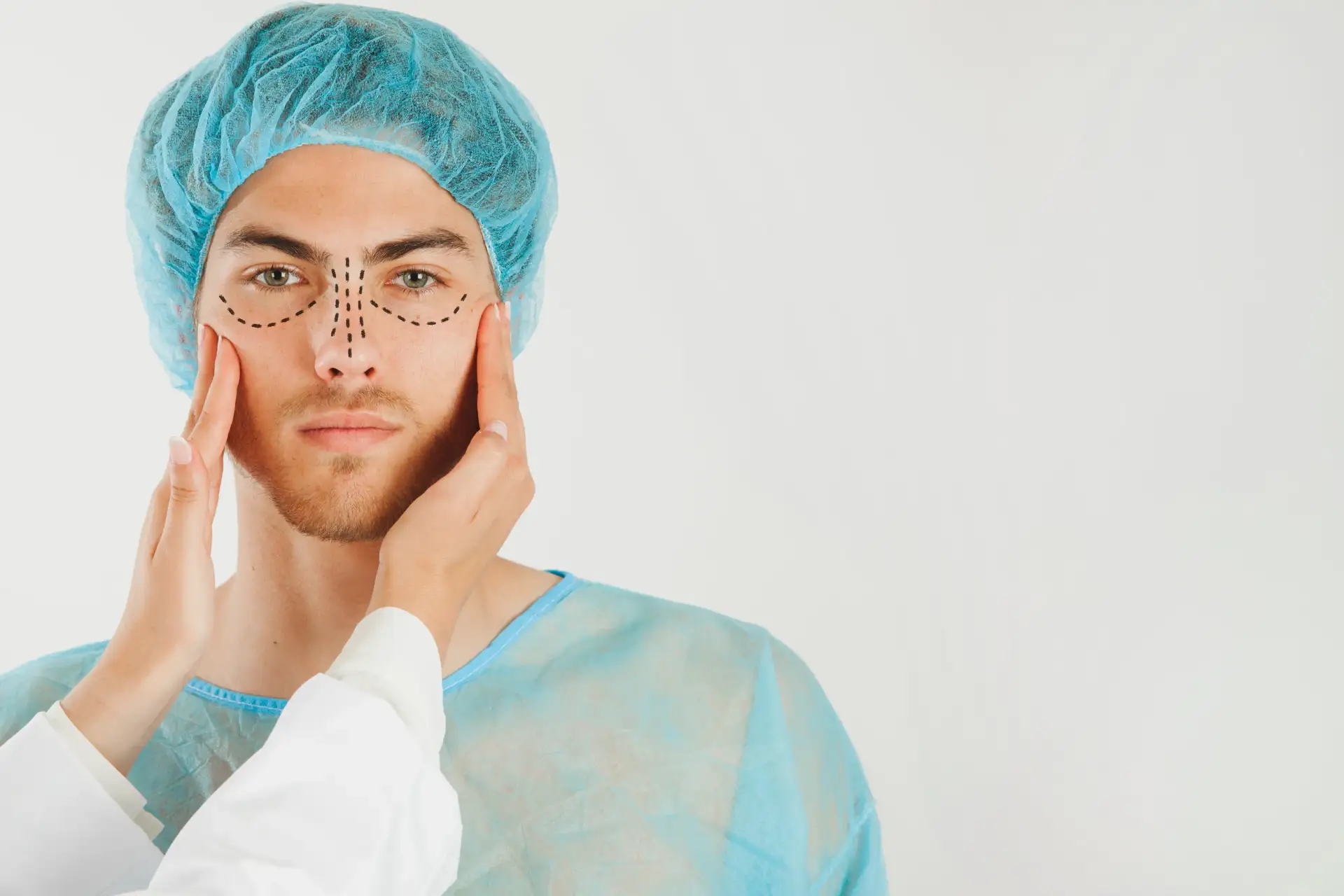 man-getting-ready-nose-job-surgery