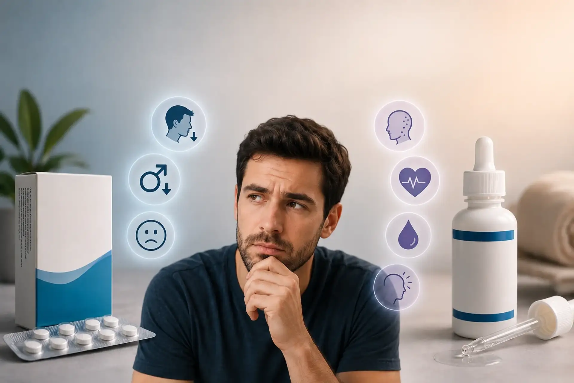 Efectos secundarios de Finasteride y Minoxidil: Qué esperar